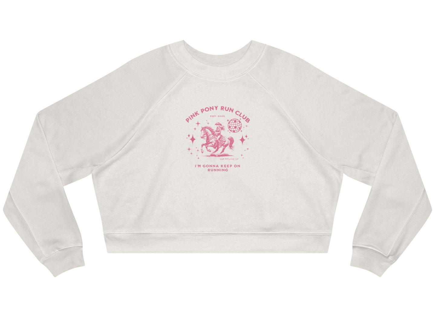 Pink Pony Run Club Women's Cropped Sweatshirt