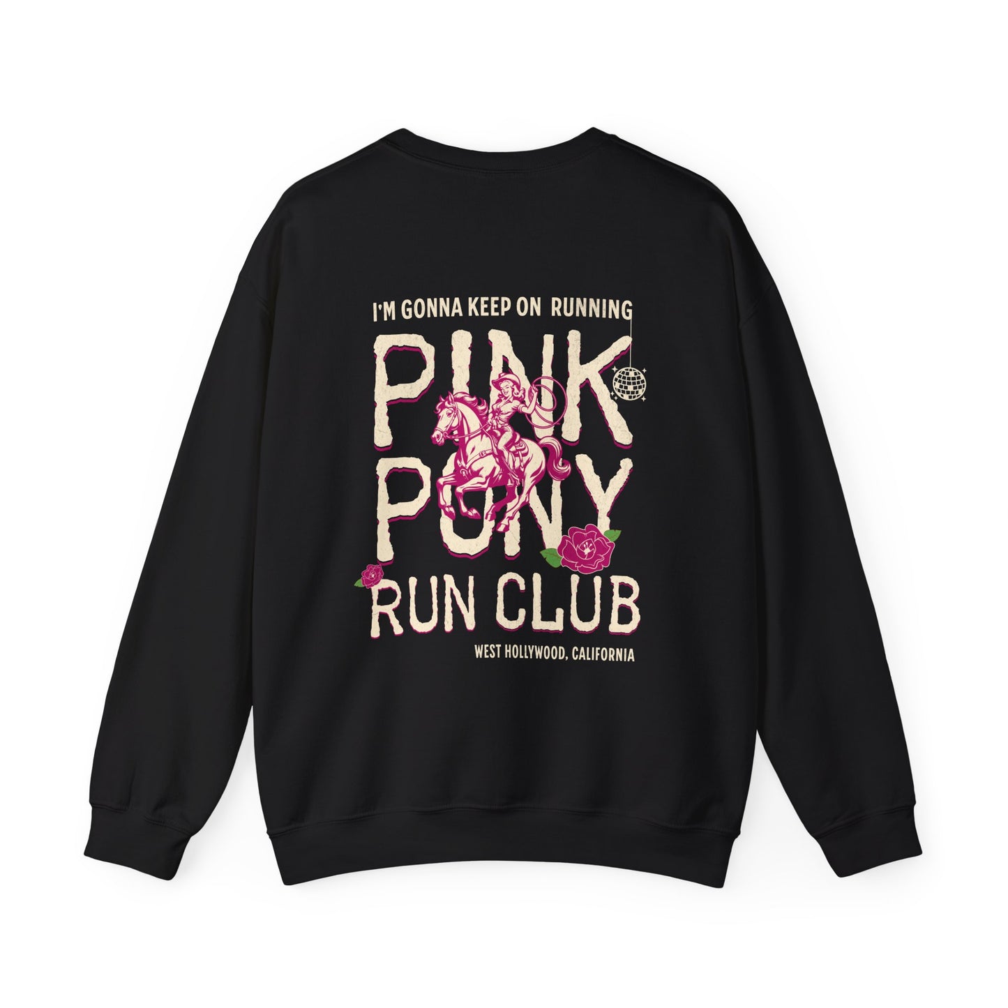 Back Graphic Pink Pony II Run Club Classic Sweatshirt