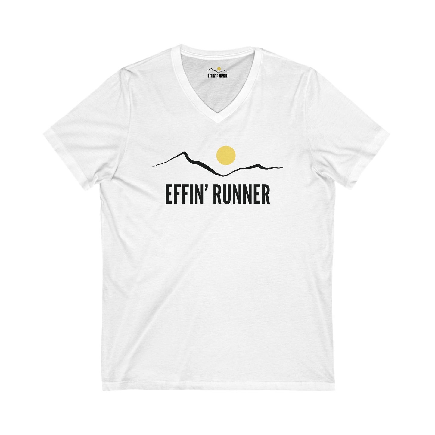 Basic Effin' Runner V-Neck Unisex Tee