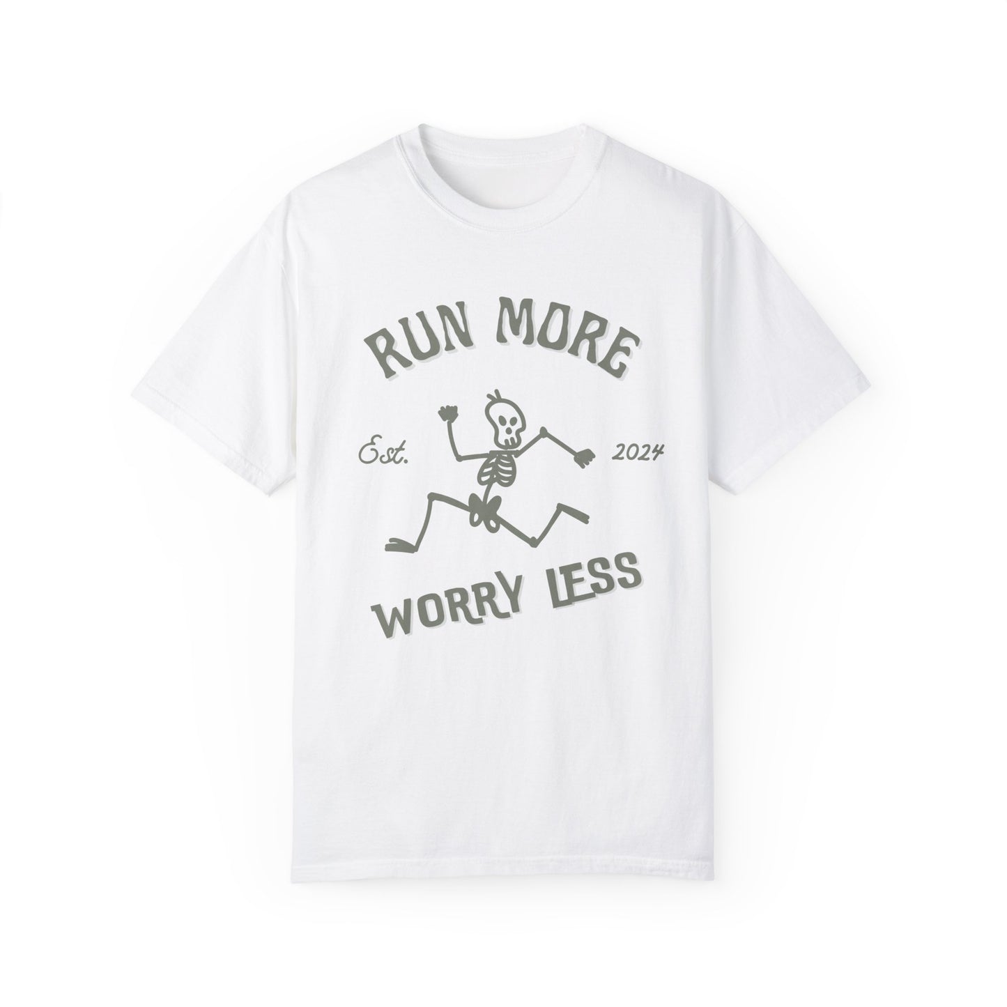 Running Man-Run More Worry Less Tee