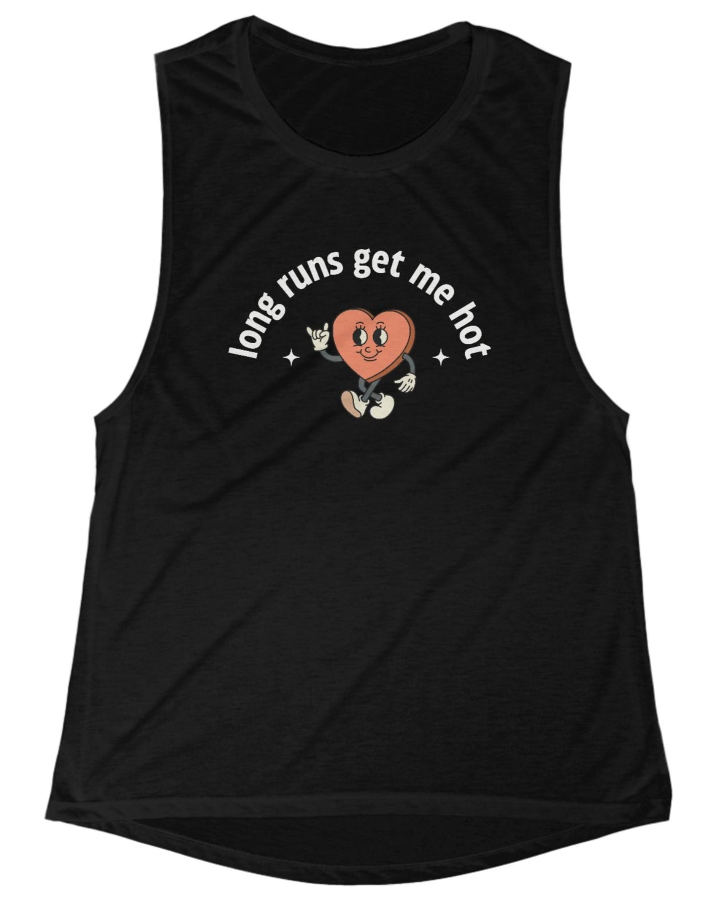 Long Runs Get Me Hot Muscle Tank