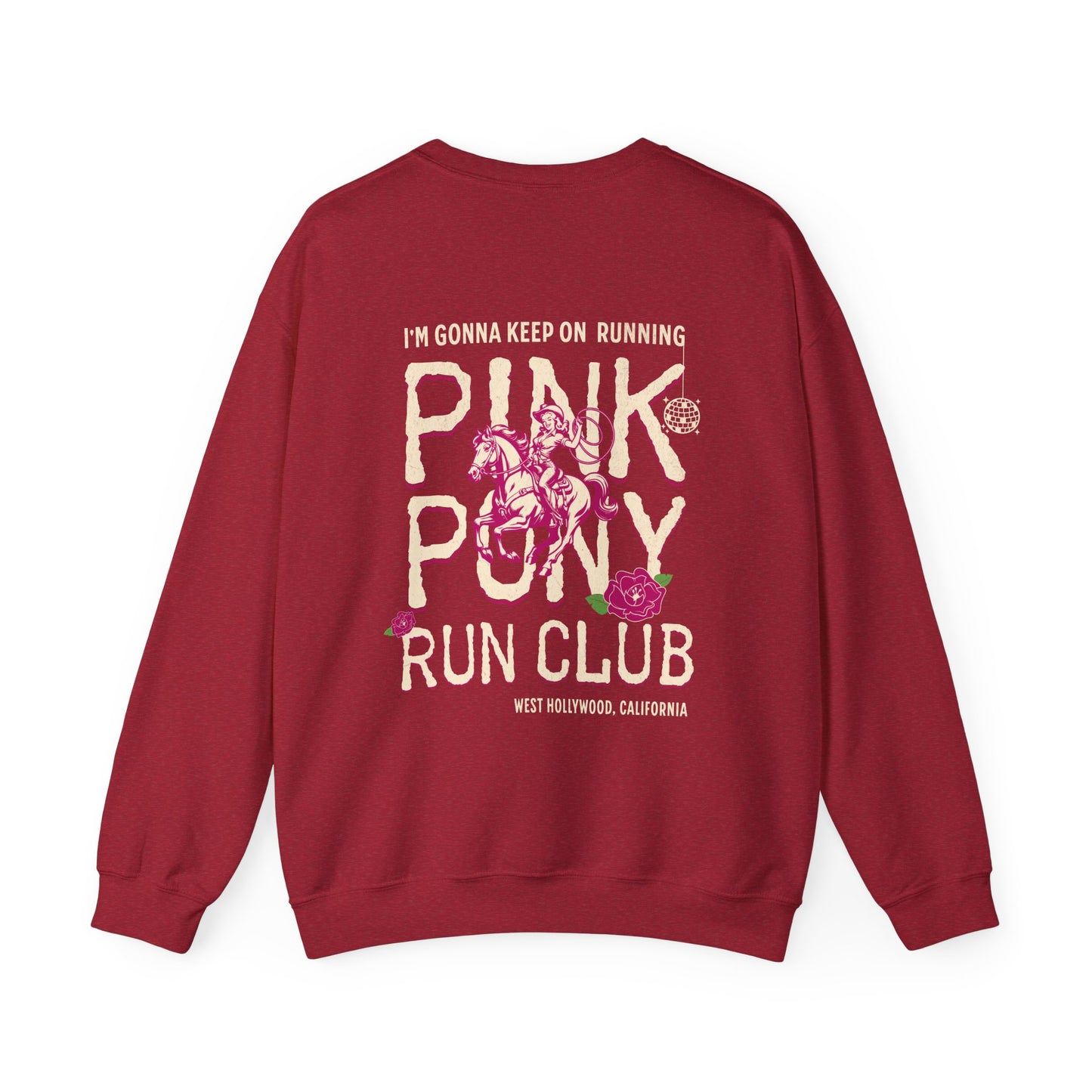 Back Graphic Pink Pony II Run Club Classic Sweatshirt