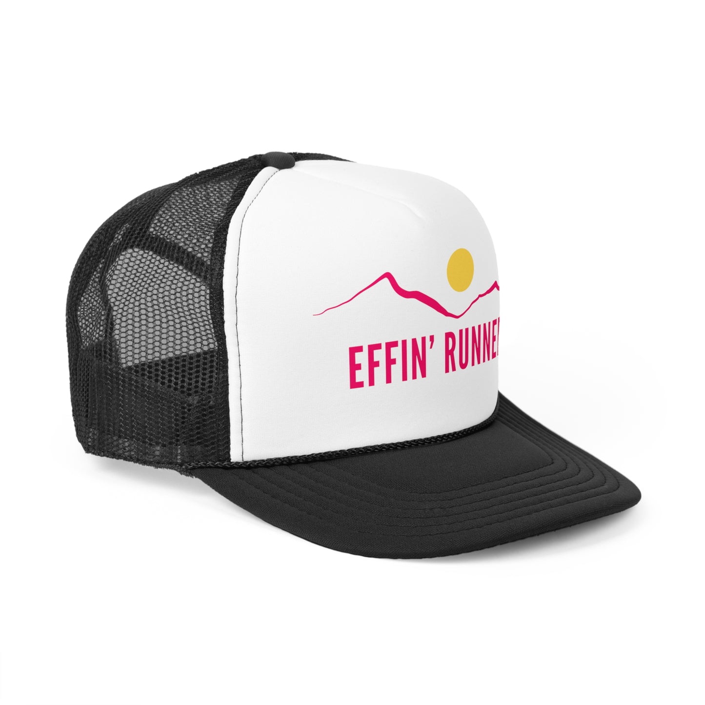 Pretty in Pink-Effin' Runner Trucker Cap