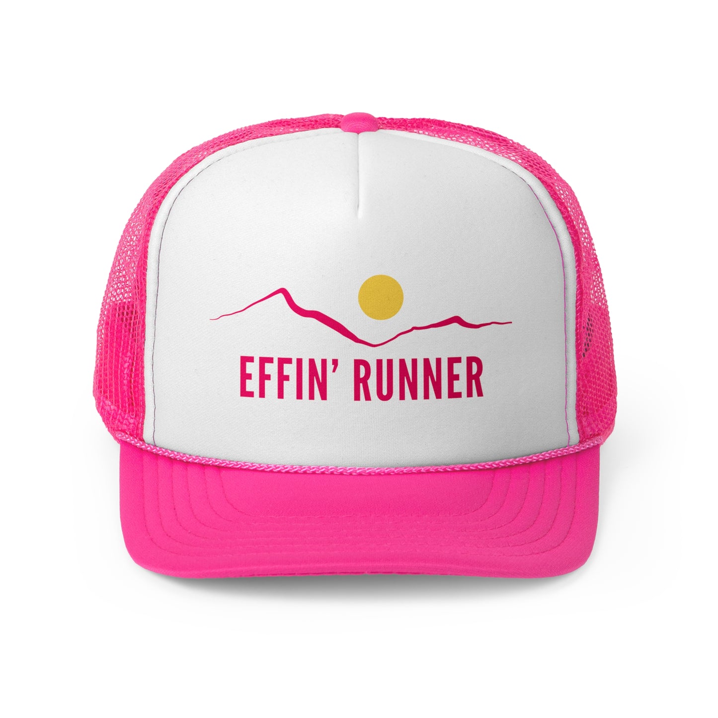 Pretty in Pink-Effin' Runner Trucker Cap