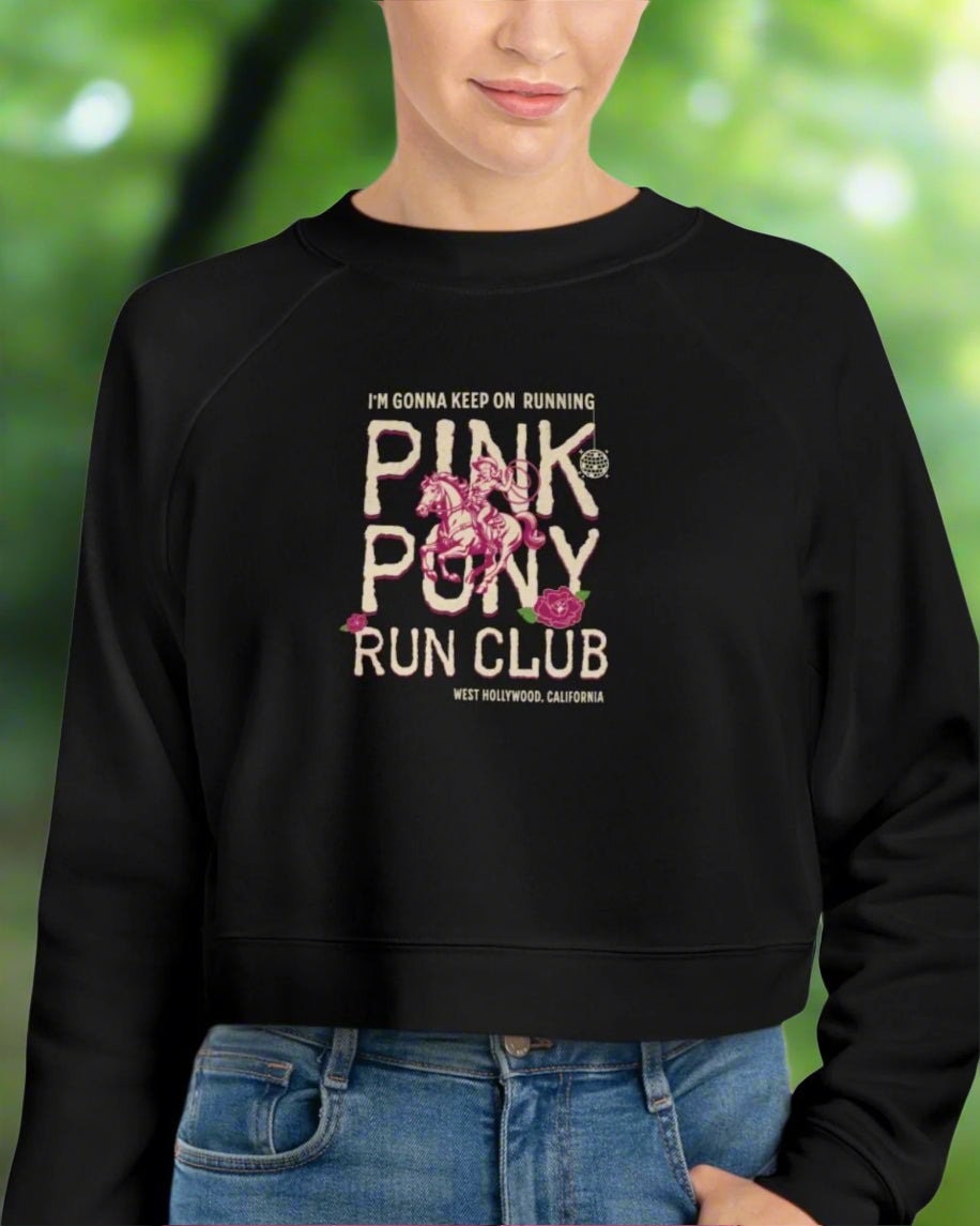 Pink Pony II Run Club Women's Cropped Sweatshirt