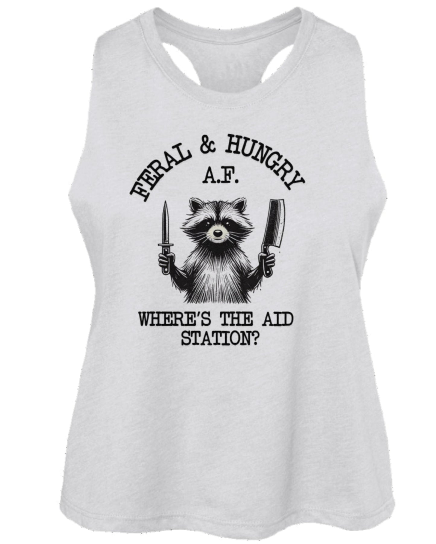 Feral & Hungry AF Cropped Tank