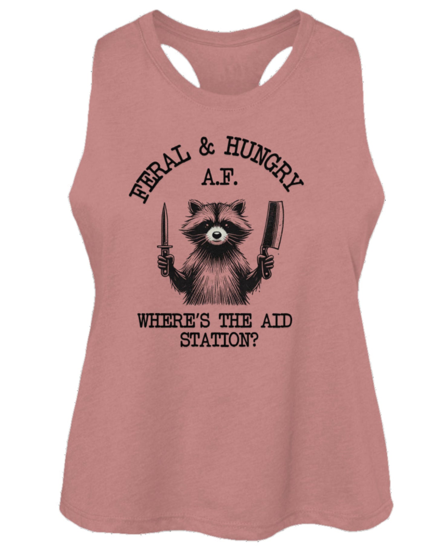 Feral & Hungry AF Cropped Tank