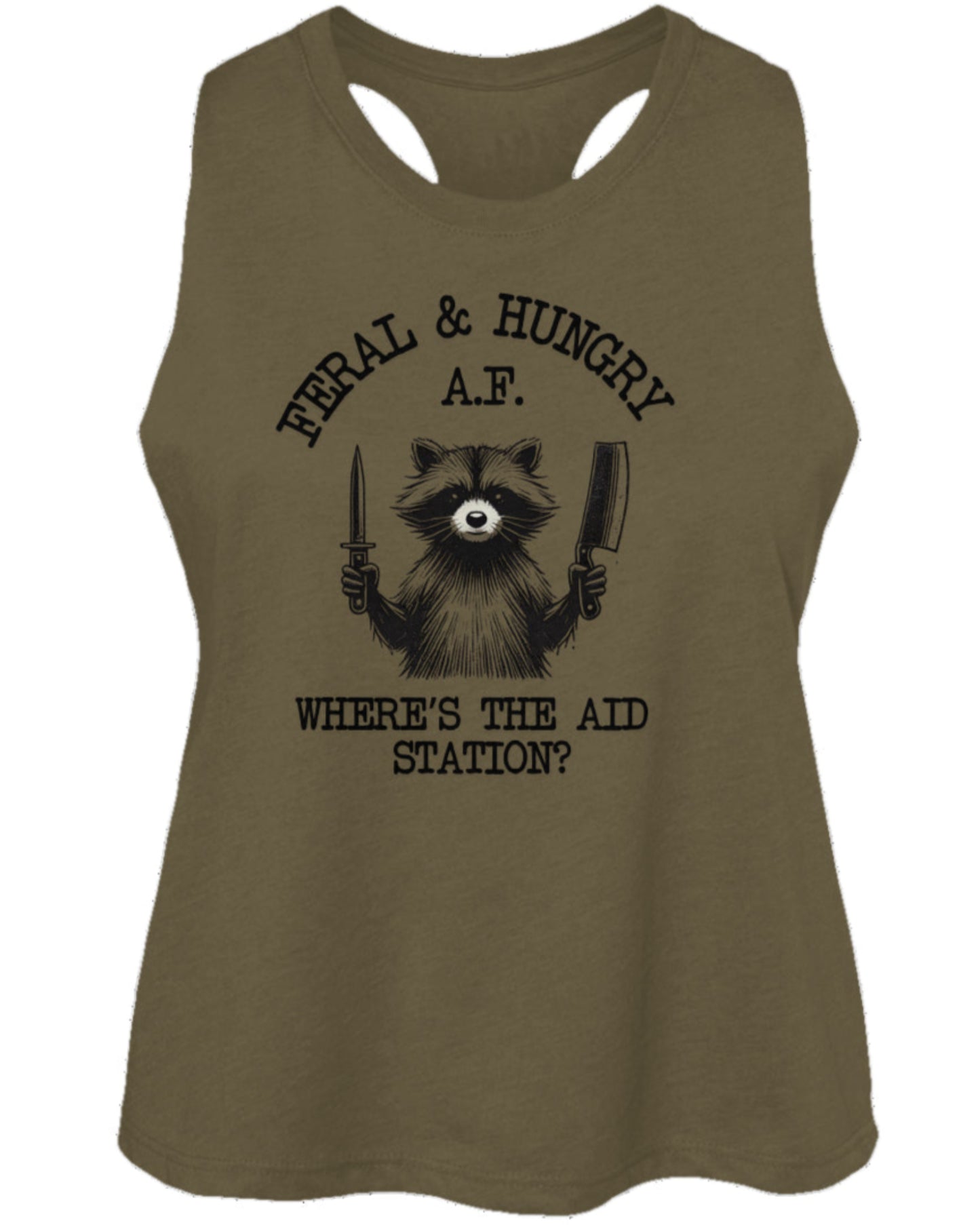 Feral, Hungry, Aid Station Now-Cropped Tank