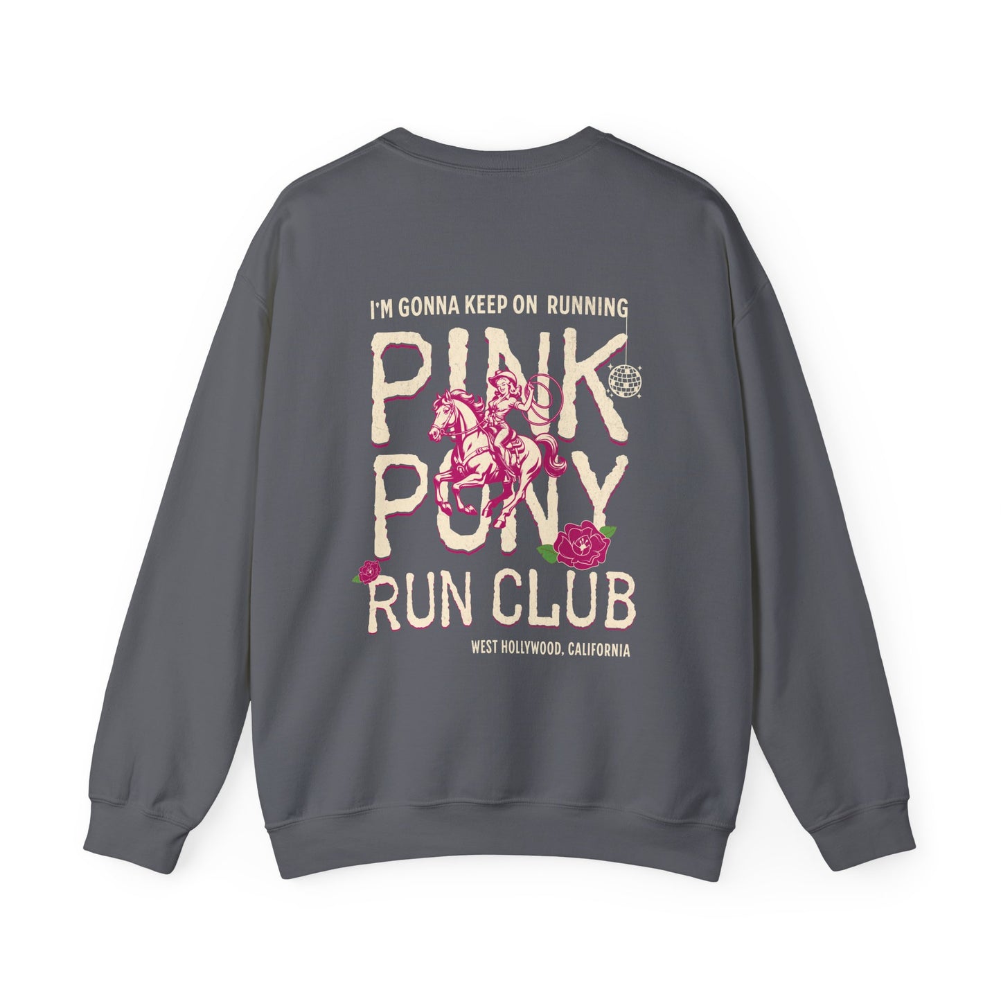 Back Graphic Pink Pony II Run Club Classic Sweatshirt