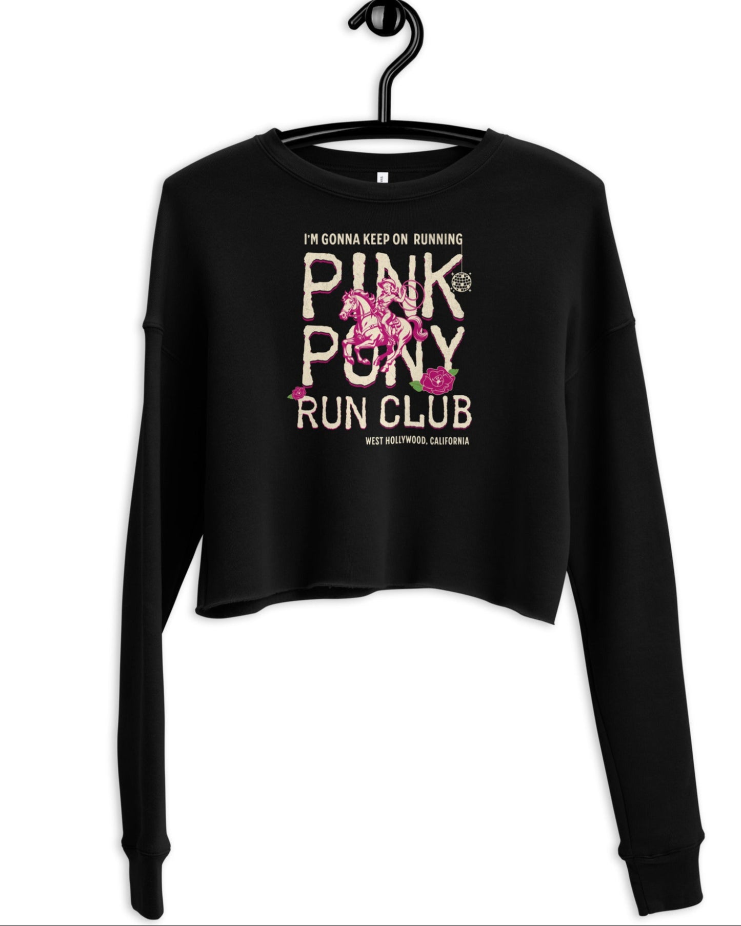 Pink Pony II Cropped with Raw Hem
