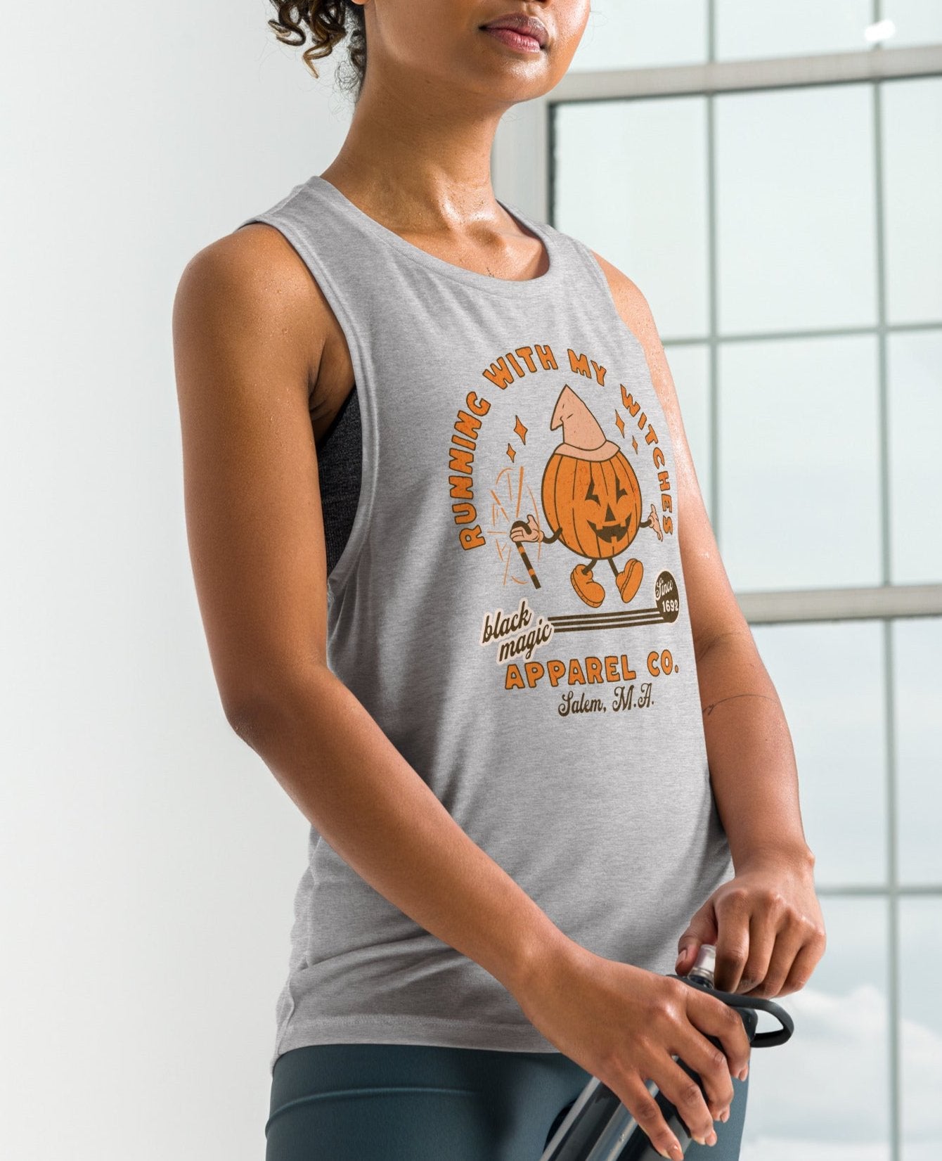 Groups Run With My Witches-Classic White & Grey