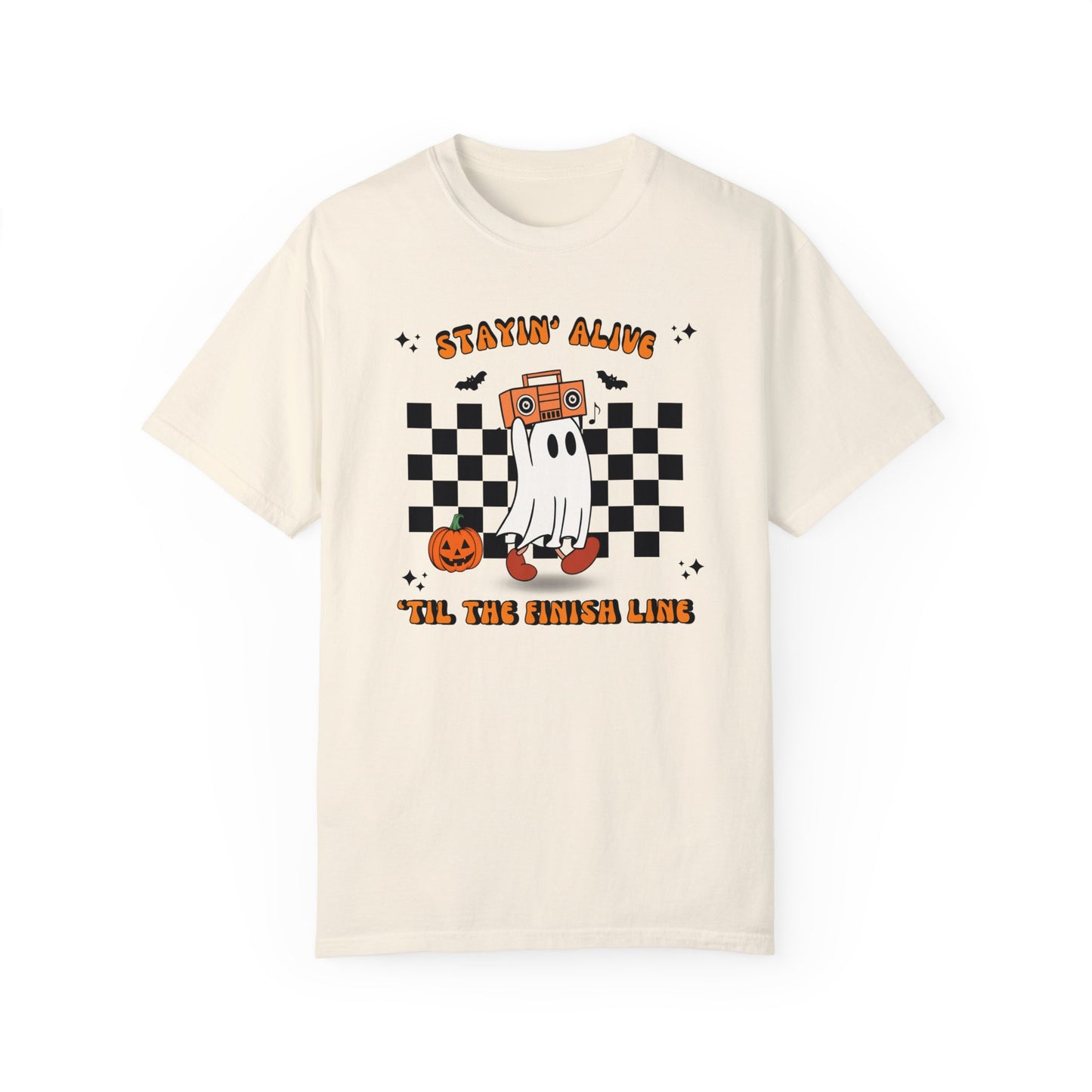 Staying Alive 'Til the Finish- Relaxed Fit Premium Tee