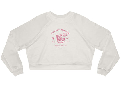 Pink Pony Run Club Women's Cropped Sweatshirt