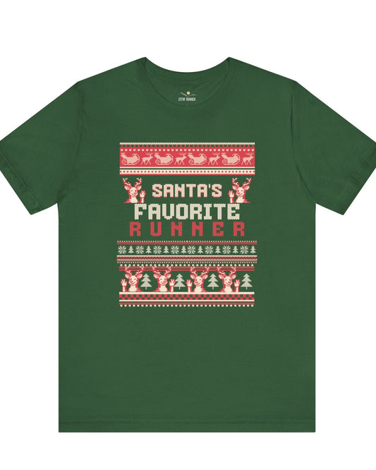 Ugly Sweater Style--Santa's Favorite Runner Tee