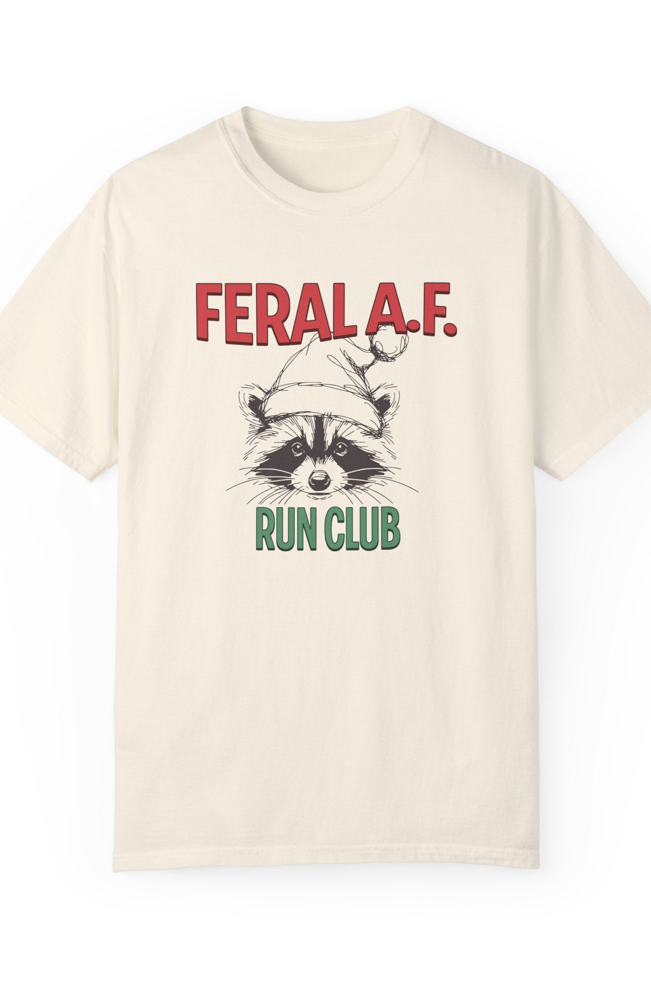 Feral AF Run Club Tee-100% Cotton