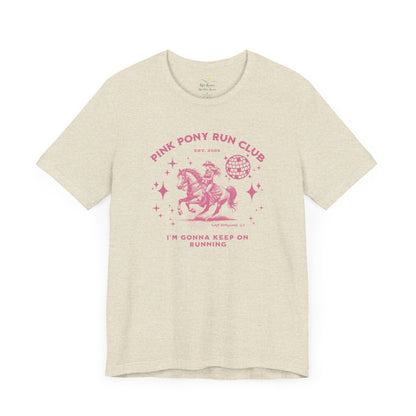 Blended Fabric Pink Pony Tee