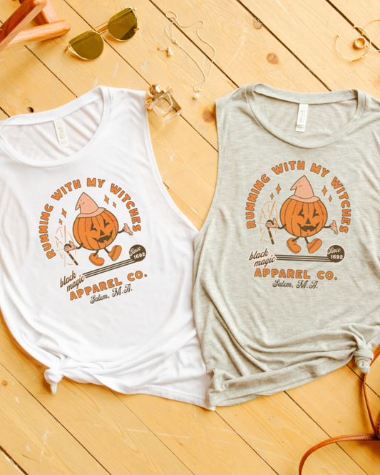 Groups Run With My Witches-Classic White & Grey