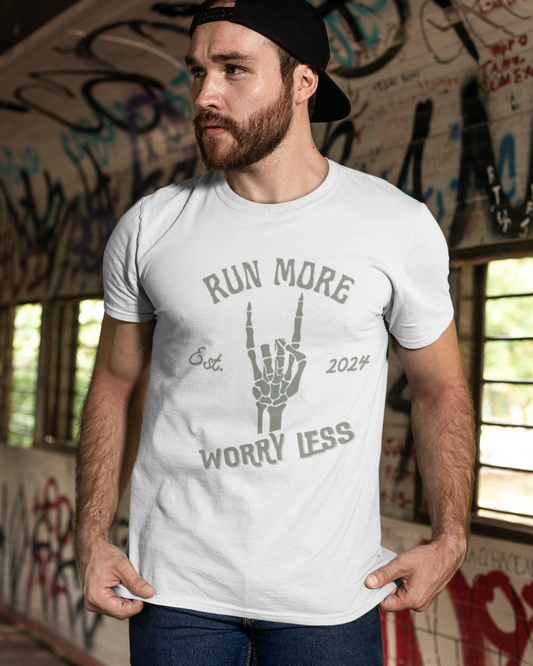 Run More Worry Less Premium Tee