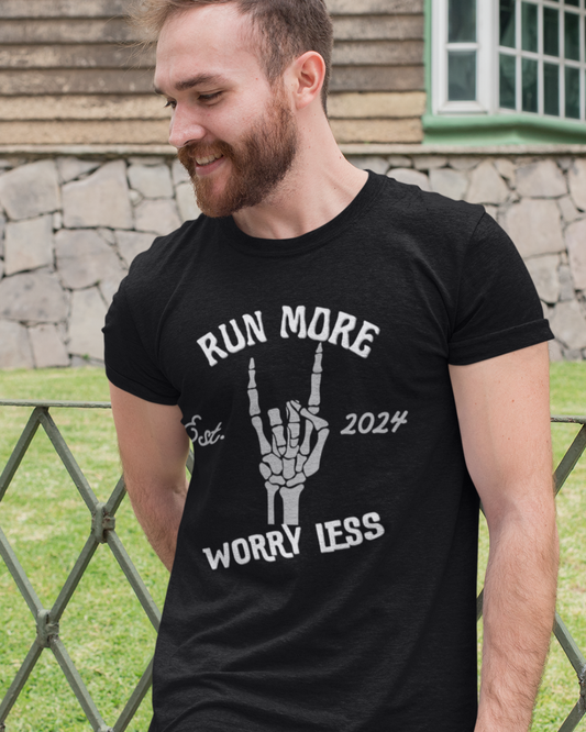 Run More Worry Less- Premium Tee