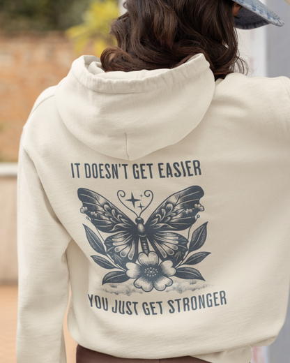 It Doesn't Get Easier Butterfly Hoodie - Main Image
