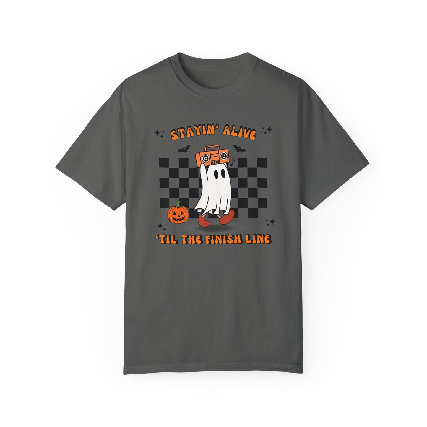 Staying Alive 'Til the Finish- Relaxed Fit Premium Tee
