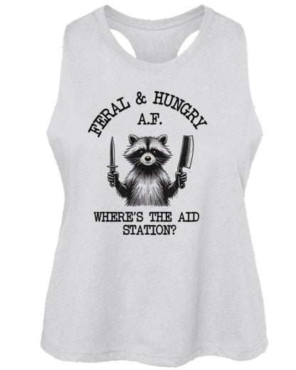 Feral & Hungry AF Cropped Tank