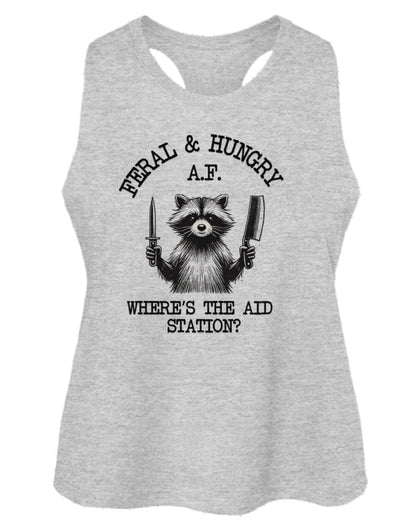 Feral & Hungry AF Cropped Tank