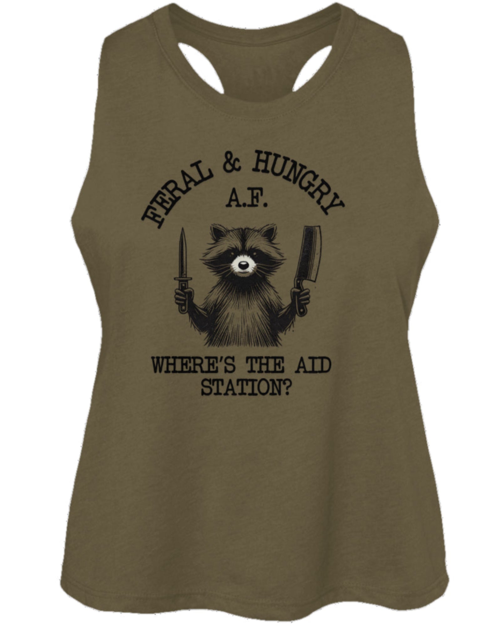 Feral, Hungry, Aid Station Now-Cropped Tank