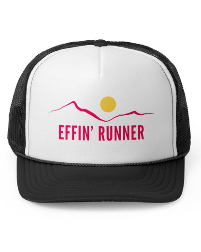 Pretty in Pink-Effin' Runner Trucker Cap