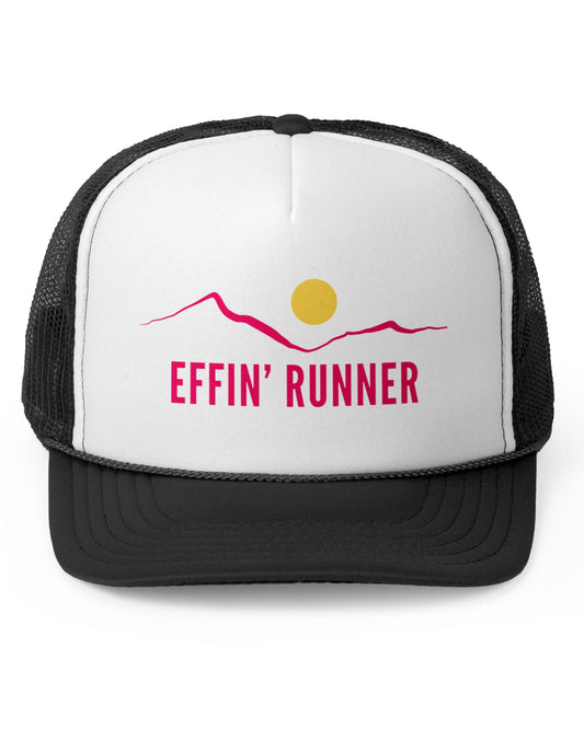 Pretty in Pink-Effin' Runner Trucker Cap