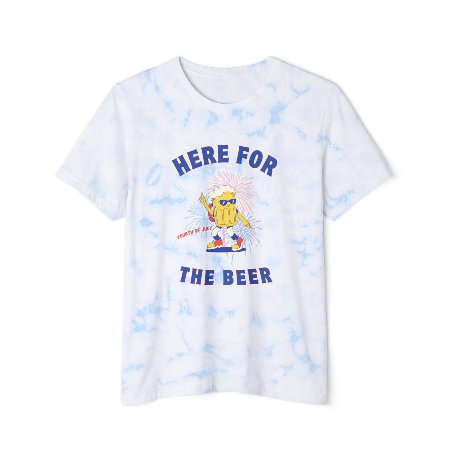 Here for the beer- Tie Died Tee