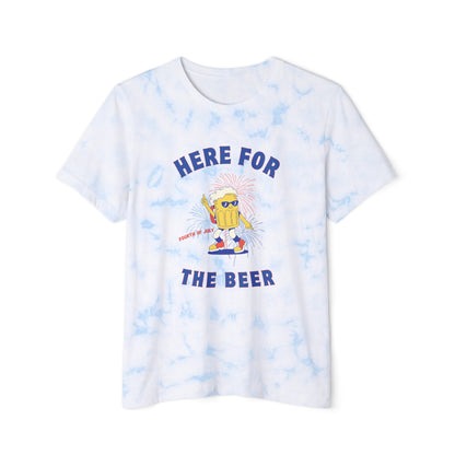 Here for the beer- Tie Died Tee