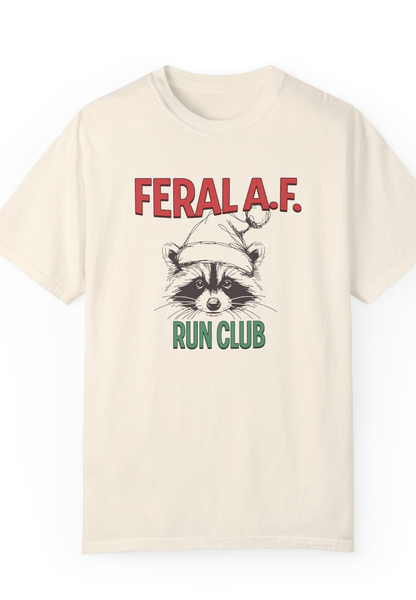 Feral AF Run Club Tee-100% Cotton