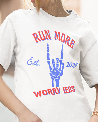 Run More Worry Less Premium Tee