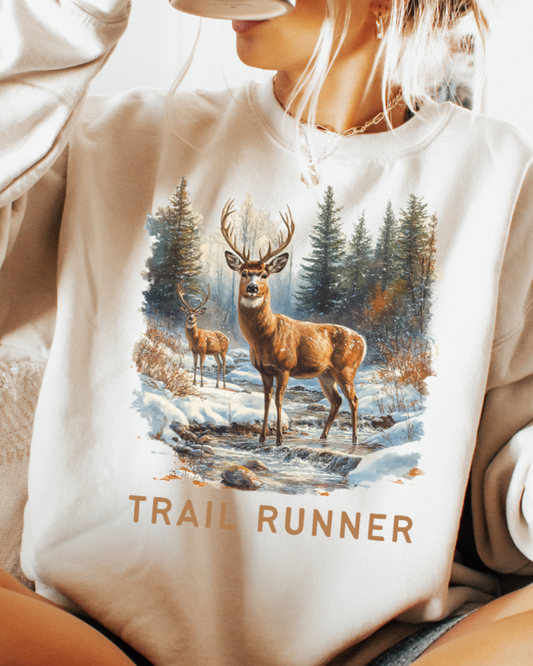 Trail Runner Vintage Deer Sweatshirt