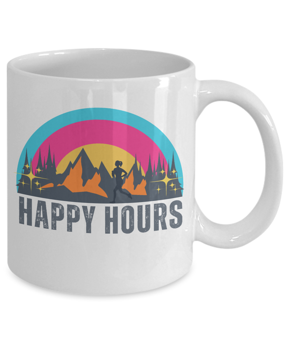 Running for Happy Hours..and Hours Mug