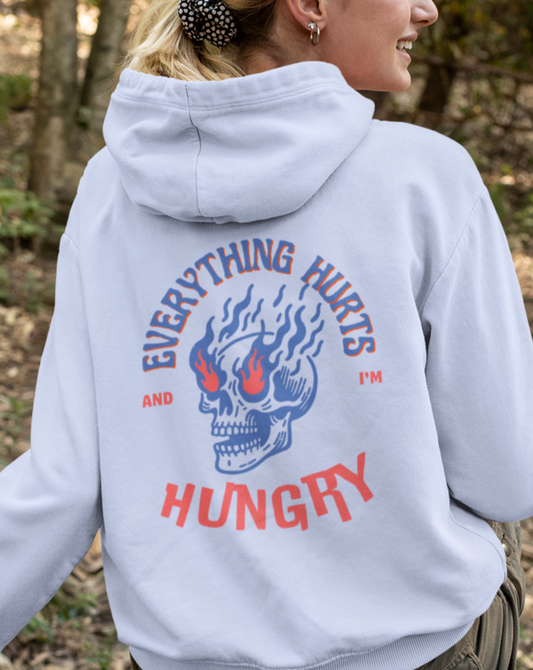 Everything Hurts Hoodie-Back Graphic