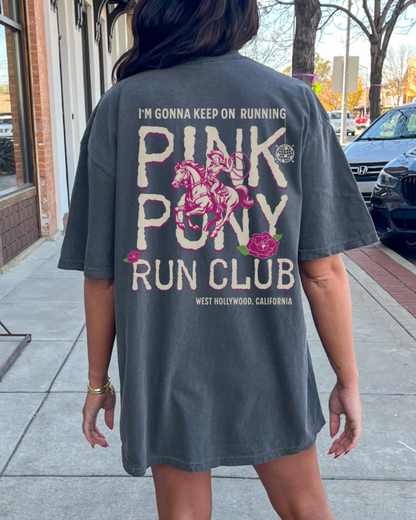 Back Graphic Pink Pony Run Club