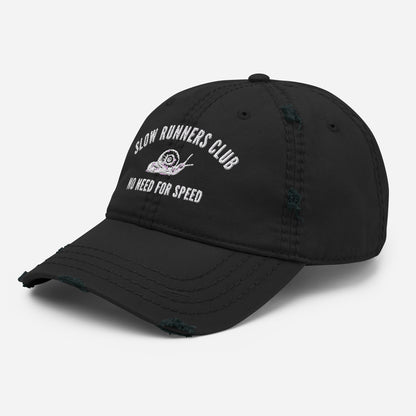 Distressed Slow Runners Club Low Profile Hat