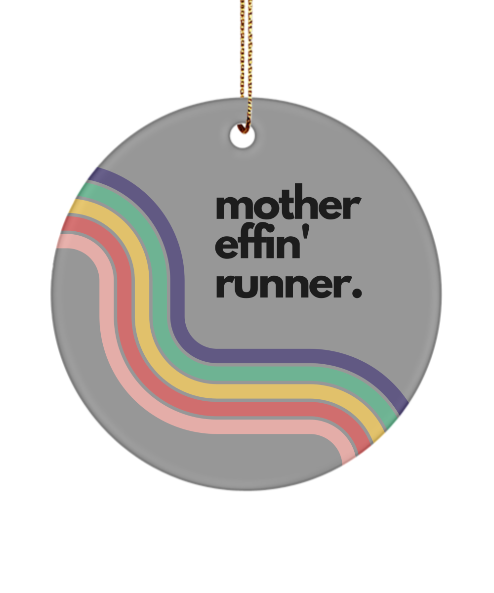 Mother F'in Runner Ornament