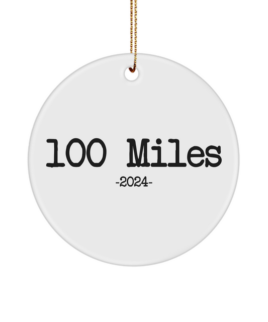 100 Miles 2024 Ornament