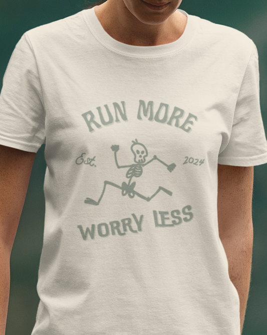 Running Man-Run More Worry Less Tee