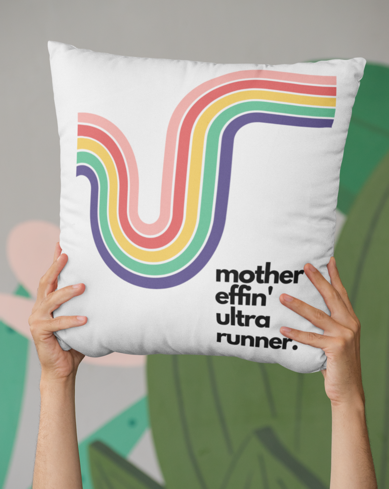 Mother Effin' Ultra Runner- Pillow