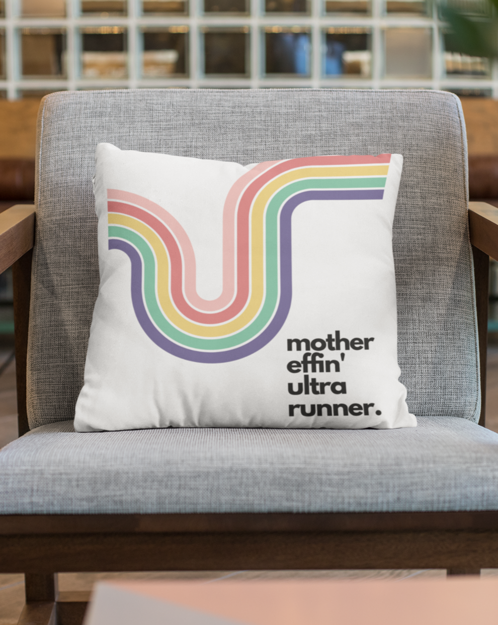 Mother Effin' Ultra Runner- Pillow