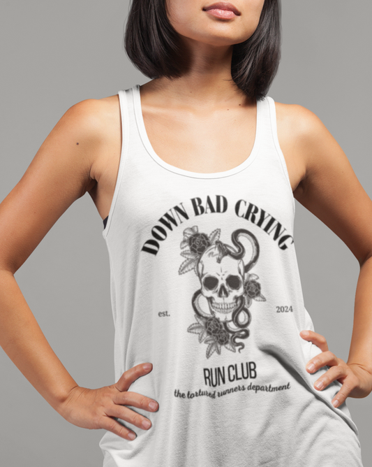 Down Bad Run Club Flowy Tank