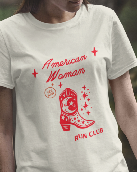 American Woman Run Club Premium Tee