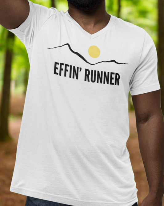 Basic Effin' Runner V-Neck Unisex Tee