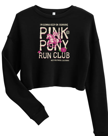 Pink Pony II Cropped with Raw Hem