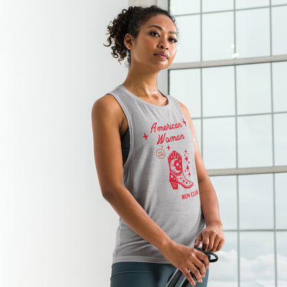 American Woman Run Club Muscle Tank