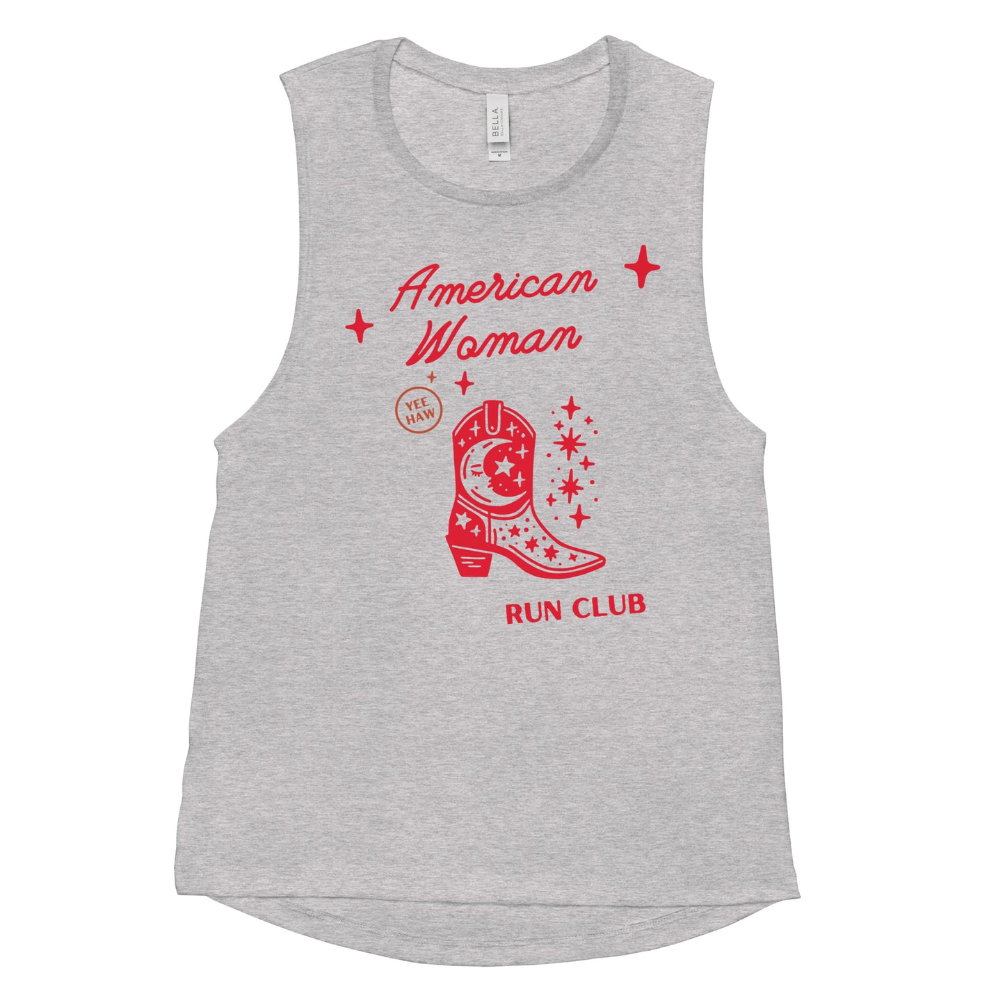 American Woman Run Club Muscle Tank